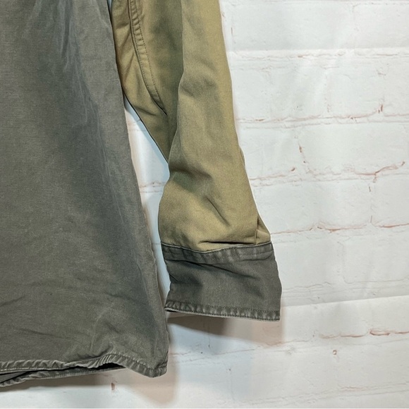 Vintage Cabela's Hunting Shirt Mens Large OD Green Canvas Elbow Patches - Picture 7 of 14